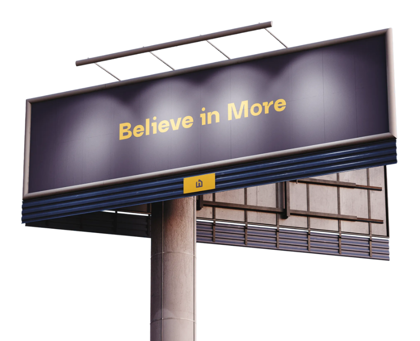 Believe in More billboard